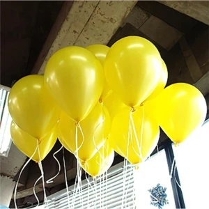 Best Parti Metalik 12'inç Sarı Balon 50 Adet