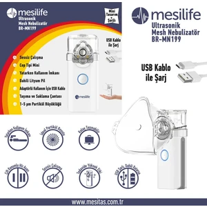 BR-MN199 Mesh Şarjlı Nebulizatör
