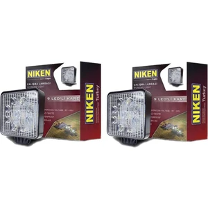 Pro 9 Led Kare Off Road Sis Farı Çalışma Lambası 2 Adet 12-24V 27W