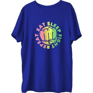 Top Glory Eatsleepx Baskılı Penye Boks  Sporcu T-Shirt