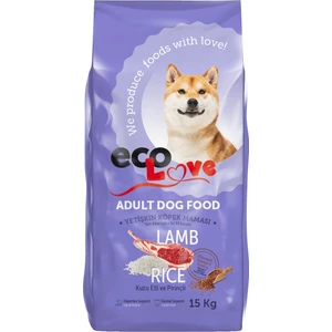 Eco Love Yetişkin Kuzu Etli Pirinçli Köpek Maması