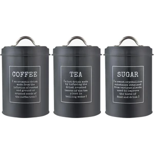 3x Mutfak Depolama Kavanoz Çay Kahve Şeker Bider (Yurt Dışından)