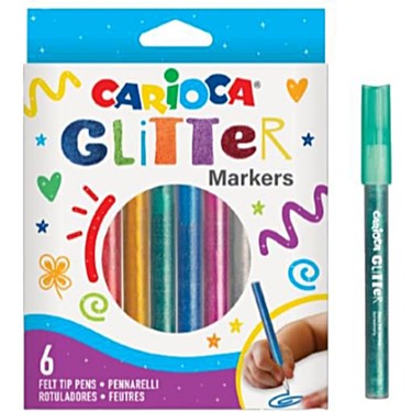 Tommy Carioca Glitter Marker 6'lı Simli Kalem 42190 Fiyatı