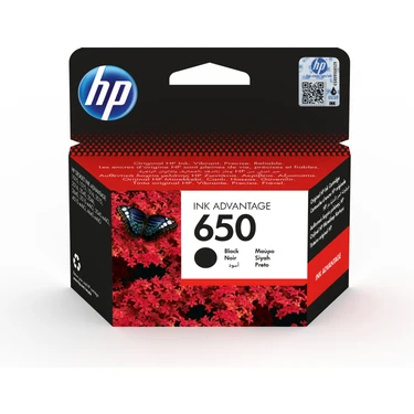 HP 650 Siyah Mürekkep Kartuşu