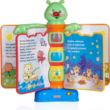 Fisher-Price Eğlen&Öğren Eğitici Masalcı Tırtıl (Türkçe); 6 aylık;