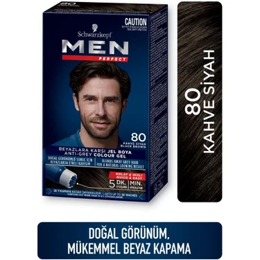 Schwarzkopf Men Perfect Jel Saç Boyası 80 Siyah