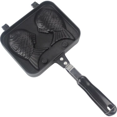 Sanlindou Yapışmaz Bakeware Kalıpları Bisküvi Kek Dıy Balık Şekilli Waffle Pan Maker Kalıpları Pan