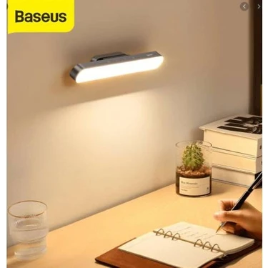 Baseus Ayarlanabilir 1800MAH Şarjlı Mıknatıslı Masa Lambası Dolap Lambası Ayna Lambası Gece