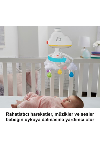 Fisher Price Fisher-Price Mutlu Bulutlar Dönence ve Uyku Arkadaşı, Bebek Odası İçin Dönence ve Uyku Yardımcısı GRP99