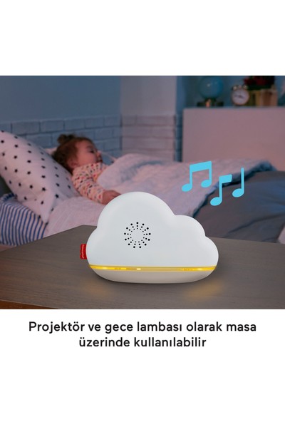 Fisher Price Fisher-Price Mutlu Bulutlar Dönence ve Uyku Arkadaşı, Bebek Odası İçin Dönence ve Uyku Yardımcısı GRP99