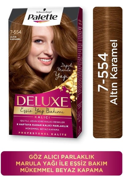 Schwarzkopf Palette Deluxe 7-554 Altın Karamel Saç Boyası