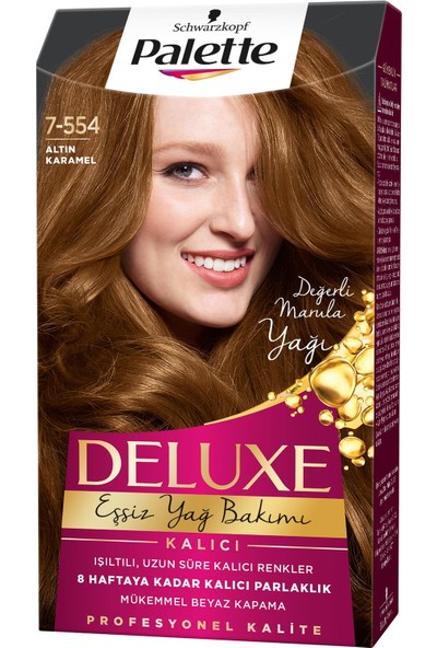 Schwarzkopf Palette Deluxe 7-554 Altın Karamel Saç Boyası