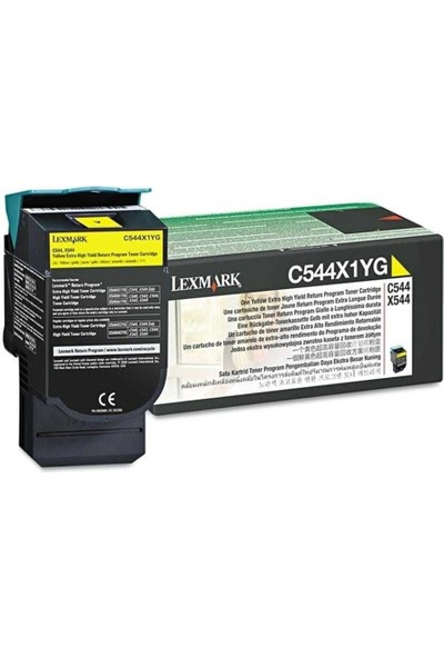 Lexmark C544X1YG Orj. Sarı TONER-C544 / X544 / X546