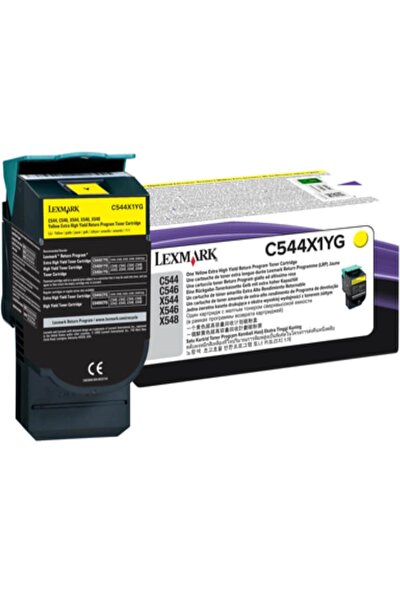 Lexmark C544X1YG Orj. Sarı TONER-C544 / X544 / X546