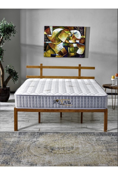 Royal Bedding Silver Kuş Tüyü Süngerli Paket Yaylı Yatak (5 Bölgeli Paket Yay Sistemi)