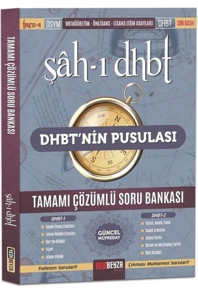 Yedi Beyza Yayınları DHBT Nin Pusulası Şah-ı DHBT Soru Bankası Çözümlü