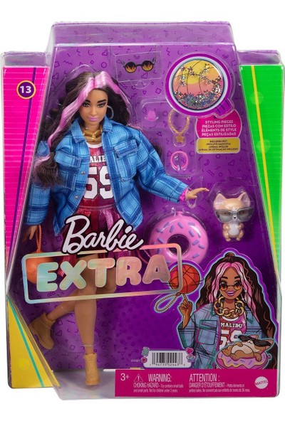 Bernam Barbie Extra - Ekose Ceketli Bebek