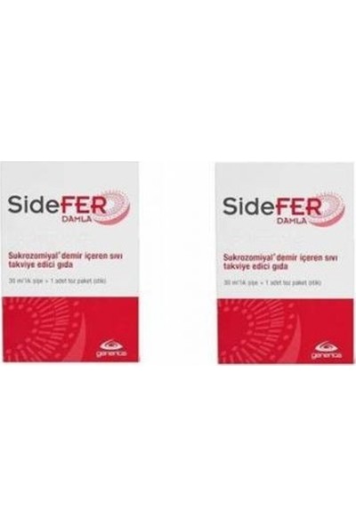 Generica Sidefer Damla Takviye Edici Gıda 30 ml x 2 Adet