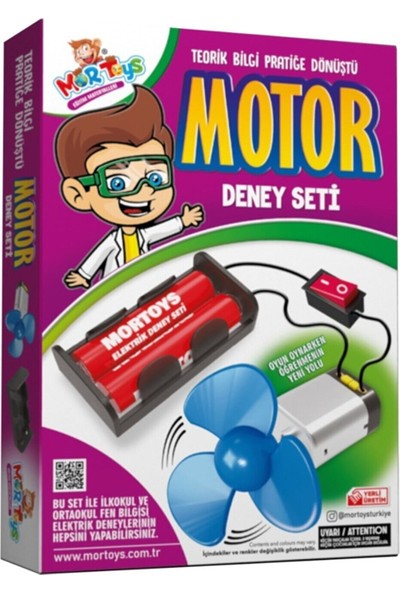 Mor Toys 3' Lü Deney Seti, Elektrik, Motor, Solar Motor Deney Setleri