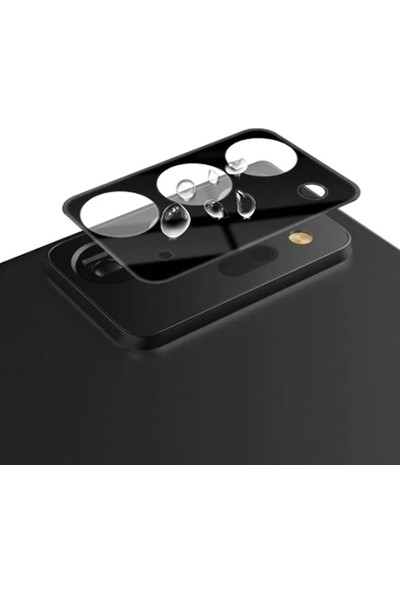 Omelo Samsung Galaxy Note 20 N980 Kırılmaz Cam Kamera Lens Koruyucu Komple Cam Siyah