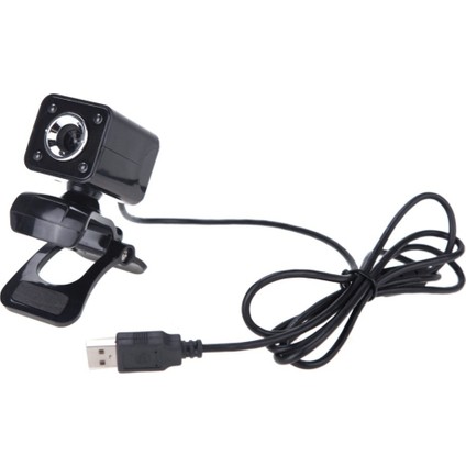 360 Derece Dönebilen A862 480P Webcam: Kablo Uzunluğu: 1.4m -Siyah (Yurt Dışından)