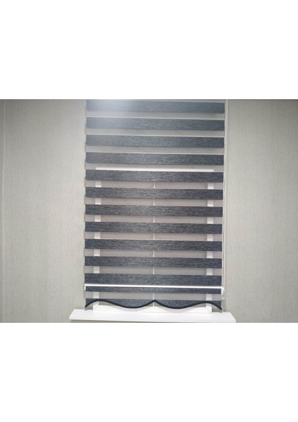 Dilimli Soft Bamboo Siyah Zebra Perde fiyatları