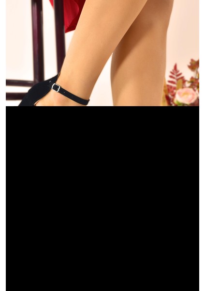 Süet Klasik Topuklu Ayakkabı