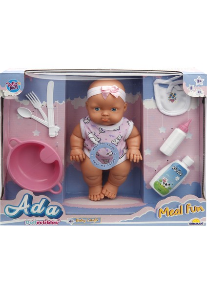 Dollz'n More Ada Bebek Yemek Seti 23 Cm. - Pembe