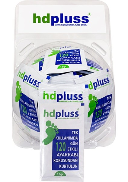Asker Paketi Hdpluss Ayak Kokusu Önleyici Toz 120 Gün Etkili 250 Paket (Standlı Gönderim !)