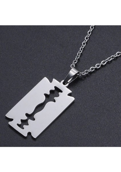 Unisex 925 Ayar Gümüş Jilet Kolye