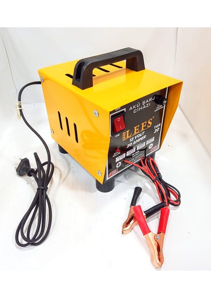 Pro Lefs Akü Şarj Cihazı 12 Volt 20 Amper 180 Ampere Kadar Şarj