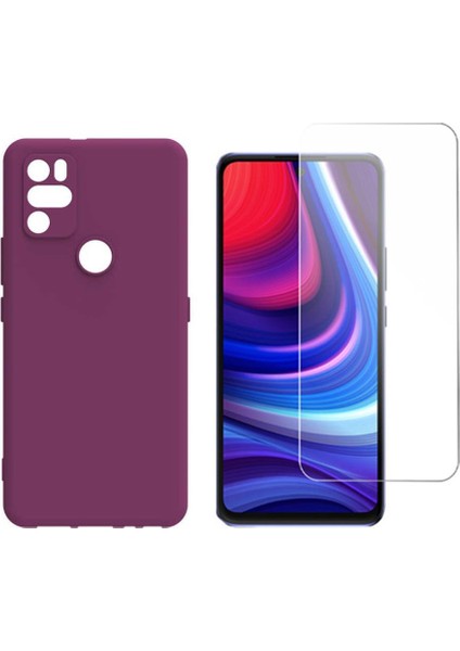 Omix X300 X500 Kılıf Kamera Korumalı Mat Esnek Silikon Kapak+ Cam