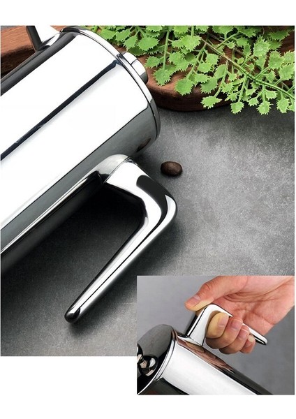 Kahve Makinesi Fransız Basın Paslanmaz Çelik Espresso Kahve Makinesi Çift Duvar Yalıtımlı Kahve Çay Makinesi Pot | Kahve Kapları (Yurt Dışından)
