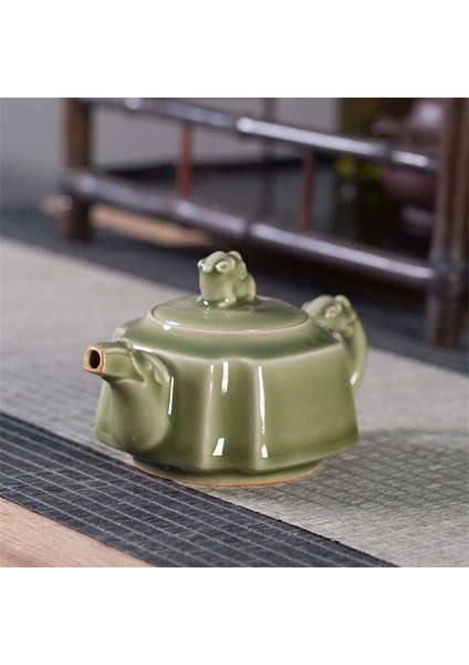 200Ml Longquan Celadon Çin Tarzı Archaize Sır Çaydanlık El Yapımı Küresel Filtre Çaydanlık Çin Kung Fu Kettle | Çaydanlıklar (Yurt Dışından)