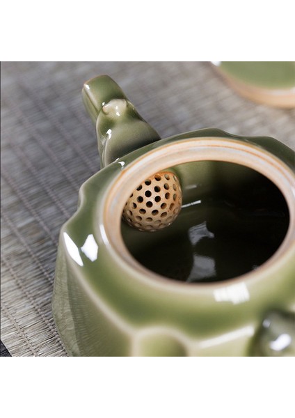 200Ml Longquan Celadon Çin Tarzı Archaize Sır Çaydanlık El Yapımı Küresel Filtre Çaydanlık Çin Kung Fu Kettle | Çaydanlıklar (Yurt Dışından)