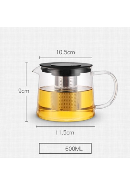 Ev Yüksek Borosilikat Cam Çaydanlık Filtre İle Yaratıcı Isıya Dayanıklı Ofis Çaydanlık Taşınabilir Şeffaf Isıtılabilir Su Isıtıcısı | Çaydanlıklar (Yurt Dışından) fırsatları