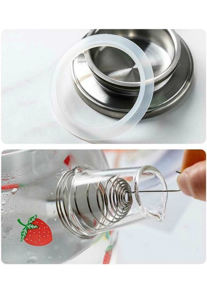 1.8L Yaz Büyük Şeffaf Borosilikat Cam Çaydanlık Çay Potu Meyve Çay Fincanı Bir Set Su Isıtıcısı Ofis Drinkware Cam Sürahi | Çaydanlıklar (1800Ml) (Yurt Dışından) fırsatları