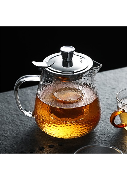 Cam Çay Pot Isıya Dayanıklı Yüksek Kaliteli Cam İle Çay Demlik Filtre Çekiç Su Isıtıcısı Kahve Sürahi Ofis Ev Cam Çay Seti Için | Çaydanlıklar (630Ml) (Yurt Dışından)