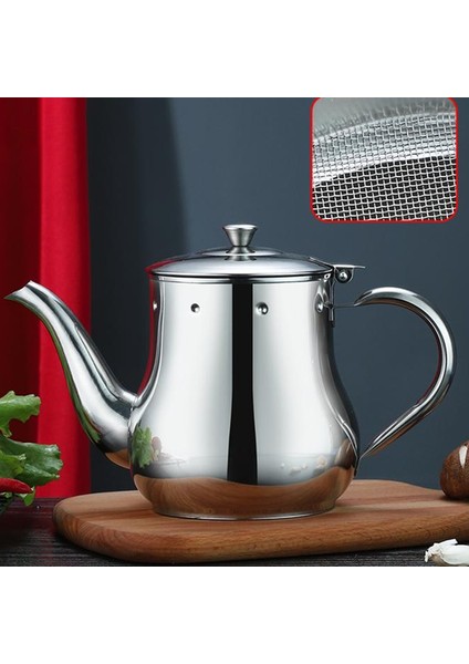 Paslanmaz Çelik Çaydanlık Filtre İle Mutfak Yağ Filtresi Pot Sıvı Baharat Konteyner Kahve Tutucu Çay Su Isıtıcısı Indüksiyon | Çaydanlıklar (Yurt Dışından)