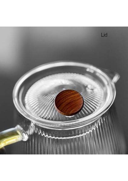 Dikey Çizgili Kristal Cam Çaydanlık Çıkarılabilir Filtre İle Puer Su Isıtıcısı Çiçek Çay Seti Çaydanlık Demlik Çay Kahve Teaware | Çaydanlıklar (800 Ml Çaydanlık (1 Adet)) (Yurt Dışından)