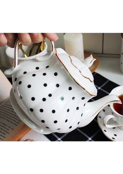 Ingiliz Öğleden Sonra Çay Seti Kemik Porselen Puan El Boyalı Altın Çaydanlık Yaratıcı Cezve Basit Su Pot | Çaydanlıklar (A) (Yurt Dışından) fiyatları