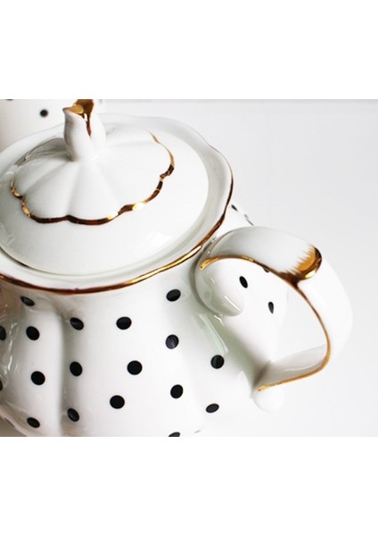 Ingiliz Öğleden Sonra Çay Seti Kemik Porselen Puan El Boyalı Altın Çaydanlık Yaratıcı Cezve Basit Su Pot | Çaydanlıklar (A) (Yurt Dışından) modelleri