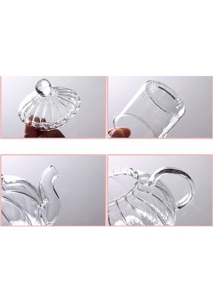600 Ml Kabak Stil Dayanıklı Cam Çaydanlık Filtre El Yapımı Isıya Dayanıklı Çaydanlık Kungfu Çiçek Çay Kahve (Yurt Dışından)