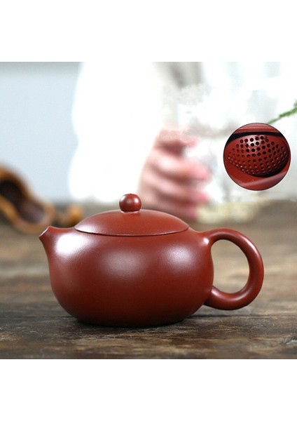 270Ml Yixing Mor Kil Çaydanlıklar Xishi Çay Potu Delik Filtresi Su Isıtıcısı Master El Yapımı Zisha Teaware Dahongpao Otantik | Çaydanlıklar (Yurt Dışından) fiyatları