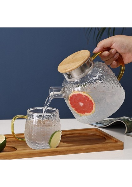 1.3L Çay Potu Çay Makinesi Cam Çaydanlık Çay Tencere Seti Büyük Şeffaf Borosilikat Cam Çaydanlık | Çaydanlıklar (Yurt Dışından)