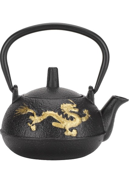 Demir Çaydanlık 0.3L Çay Su Isıtıcısı İle Süzgeç Altın Dragon Desen Masaüstü Süsler Simülasyon Japon Tarzı | Çaydanlıklar (Yurt Dışından)