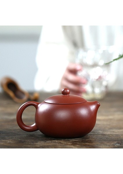 270Ml Yixing Mor Kil Çaydanlıklar Xishi Çay Potu Delik Filtresi Su Isıtıcısı Master El Yapımı Zisha Teaware Dahongpao Otantik | Çaydanlıklar (Yurt Dışından) modelleri