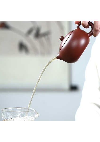 270Ml Yixing Mor Kil Çaydanlıklar Xishi Çay Potu Delik Filtresi Su Isıtıcısı Master El Yapımı Zisha Teaware Dahongpao Otantik | Çaydanlıklar (Yurt Dışından) fırsatları