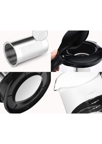 Büyük Kapasiteli Kalın Cam Kabarcık Çaydanlık, Borosilikat Cam Pot Çiçek Çay Seti Puer Su Isıtıcısı Kahve Çaydanlık Infuser İle Uygun | Çaydanlıklar (1000Ml) (Yurt Dışından) fırsatları