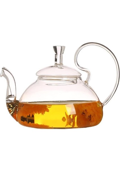 Yüksek Borosilikat Isıya Dayanıklı Cam Çaydanlık Çin Cam Çaydanlıklar Ev Yüksek Saplı Şeffaf Çiçek Kahve Cam Çaydanlık | Çaydanlıklar (400Ml) (Yurt Dışından)